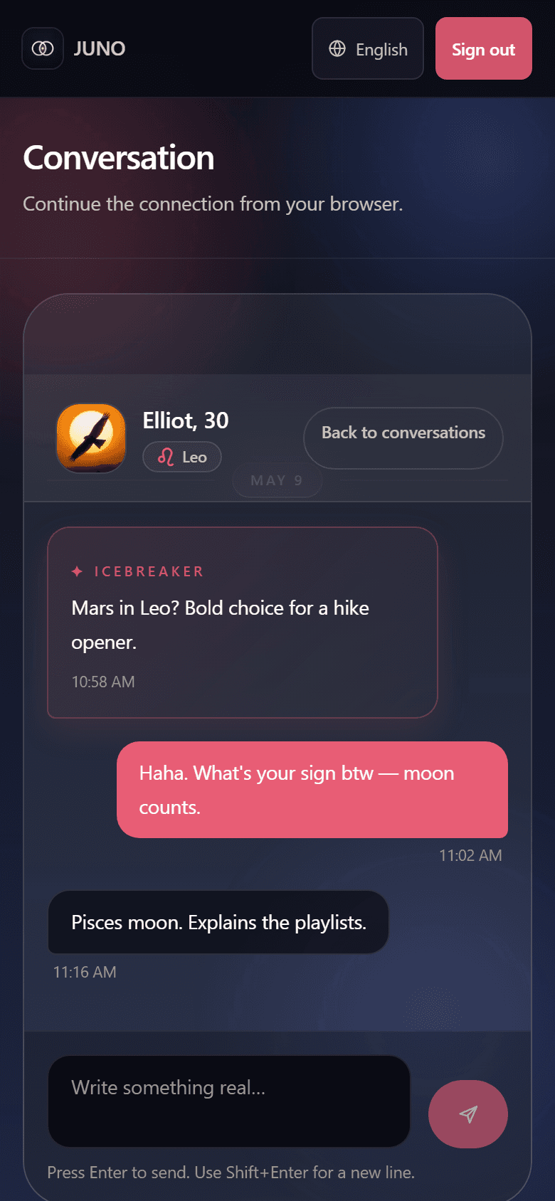 Intentional conversation